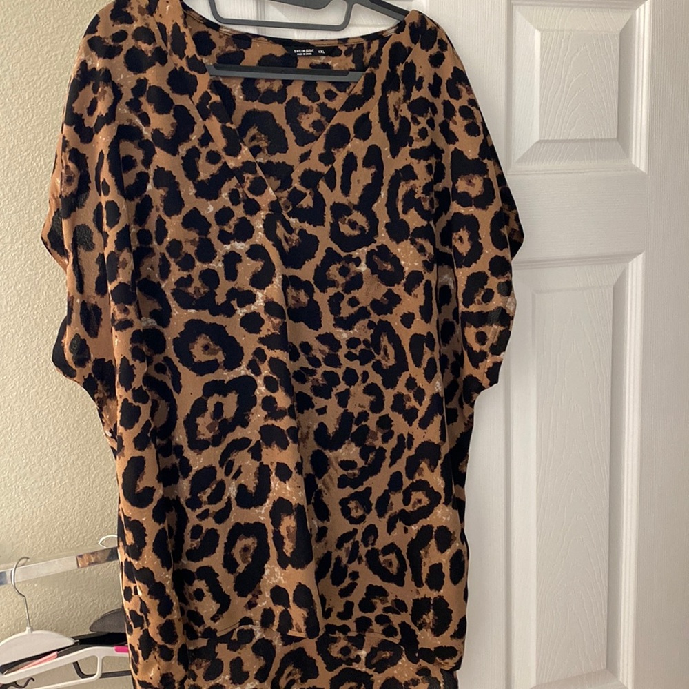 SHEIN Leopard Blouse